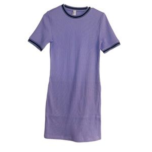 American Apparel Y2K Purple Mini Sweater Dress‎ Soft Girl Retro Bodycon Urban